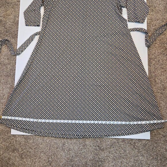NWT -- Croft & Barrow Women’s Dress, Size 1X, Black/tan/cream geometic pattern - Picture 4 of 10